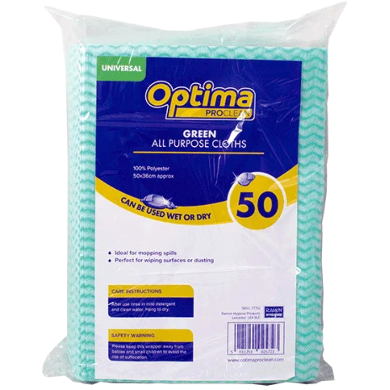 Optima Economy All Purpose Cloths 50pk