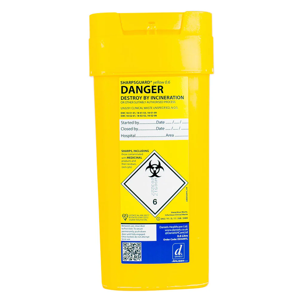 SHARPSGUARD Yellow 0.6Ltr