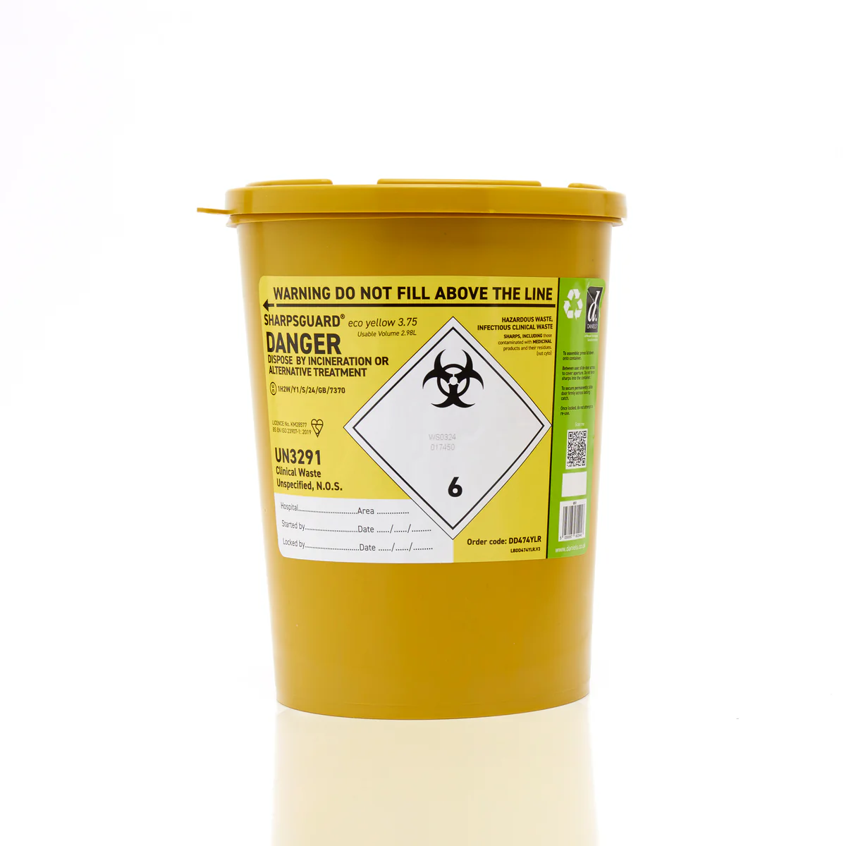SHARPSGUARD Yellow 3.75Ltr